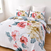 Vibrant Quilted Bedspread and Pillowcases Set: Add Color and Comfort to Your Space - Queen size V745-MAC080474Q13U