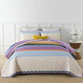Quirky Quilted coverlet and pillowcovers set: Add Personality to Your Space - Queen size V745-MAC080493Q13U