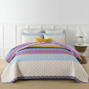 Quirky Quilted coverlet and pillowcovers set: Add Personality to Your Space - Queen size V745-MAC080493Q13U