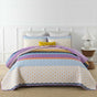 Quirky Quilted coverlet and pillowcovers set: Add Personality to Your Space - Queen size V745-MAC080493Q13U