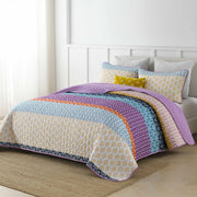 Quirky Quilted coverlet and pillowcovers set: Add Personality to Your Space - Queen size V745-MAC080493Q13U