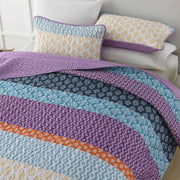 Quirky Quilted coverlet and pillowcovers set: Add Personality to Your Space - Queen size V745-MAC080493Q13U