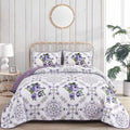 Kaleidoscopic Quilted coverlet and pillowcovers set: Burst of Colors - Queen size V745-MAC080520Q13U
