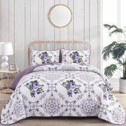Kaleidoscopic Quilted coverlet and pillowcovers set: Burst of Colors - Queen size V745-MAC080520Q13U