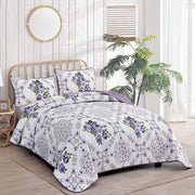 Kaleidoscopic Quilted coverlet and pillowcovers set: Burst of Colors - Queen size V745-MAC080520Q13U