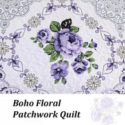 Kaleidoscopic Quilted coverlet and pillowcovers set: Burst of Colors - Queen size V745-MAC080520Q13U