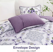 Kaleidoscopic Quilted coverlet and pillowcovers set: Burst of Colors - Queen size V745-MAC080520Q13U