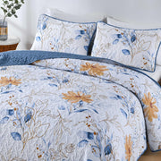 Quietude Quilted coverlet and pillowcovers set: Perfect for Relaxation - Queen size V745-MAC080538Q13U