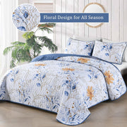 Quietude Quilted coverlet and pillowcovers set: Perfect for Relaxation - Queen size V745-MAC080538Q13U
