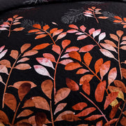 Black and Red Leaves Quilted Bedspread & Pillowcase Set V745-MAC080600Q13U