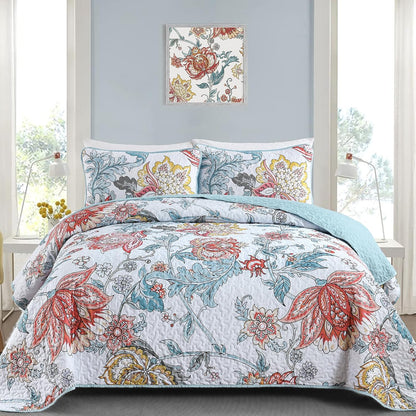 Jazzy Quilted bedspread and pillowcovers set: Express Your Personality - Queen size V745-MAC080612Q13U
