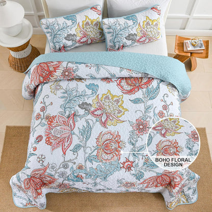 Jazzy Quilted bedspread and pillowcovers set: Express Your Personality - Queen size V745-MAC080612Q13U