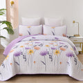 Knit Quilted coverlet and pillowcovers set: Cozy and Textured - Queen size V745-MAC080645Q13U