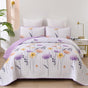 Knit Quilted coverlet and pillowcovers set: Cozy and Textured - Queen size V745-MAC080645Q13U