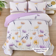 Knit Quilted coverlet and pillowcovers set: Cozy and Textured - Queen size V745-MAC080645Q13U