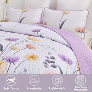 Knit Quilted coverlet and pillowcovers set: Cozy and Textured - Queen size V745-MAC080645Q13U