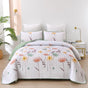 Intricate Quilted Coverlet and Pillowcases Set: A Work of Art for Your Bedroom - Queen size V745-MAC080646Q13U