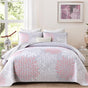 Mosaic Quilted coverlet and pillowcovers set: Unique Patchwork Design - Queen size V745-MAC080699Q13U