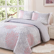 Mosaic Quilted coverlet and pillowcovers set: Unique Patchwork Design - Queen size V745-MAC080699Q13U