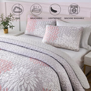 Mosaic Quilted coverlet and pillowcovers set: Unique Patchwork Design - Queen size V745-MAC080699Q13U