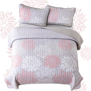Mosaic Quilted coverlet and pillowcovers set: Unique Patchwork Design - Queen size V745-MAC080699Q13U