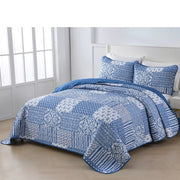 Blissful Quilted bedspread and pillowcovers set: Relax in Style - Queen size V745-MAC080757Q13U
