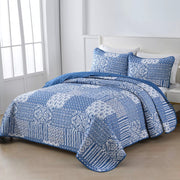 Blissful Quilted bedspread and pillowcovers set: Relax in Style - Queen size V745-MAC080757Q13U