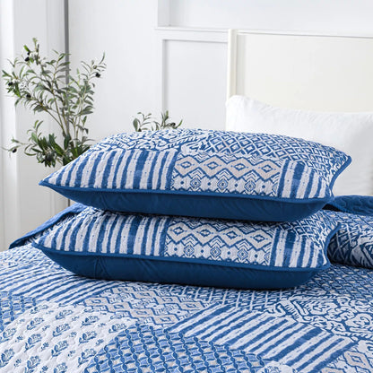 Blissful Quilted bedspread and pillowcovers set: Relax in Style - Queen size V745-MAC080757Q13U