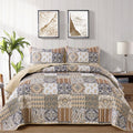 Quietude Quilted coverlet and pillowcovers set: Perfect for Relaxation - Queen size V745-MAC080767Q13U