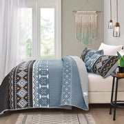 Ambient bloom sky black hour Comforter Set - Aesthetic 3-Piece Bedroom Mood V745-MAC081408