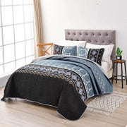 Ambient bloom sky black hour Comforter Set - Aesthetic 3-Piece Bedroom Mood V745-MAC081408