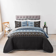 Ambient bloom sky black hour Comforter Set - Aesthetic 3-Piece Bedroom Mood V745-MAC081408