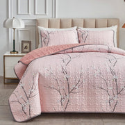 Versatile Quilted Coverlet and Pillowcases Set: Adapts to Every Season - Queen size V745-MAC090235Q13U