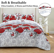 Youthful Quilted coverlet and pillowcovers set: Fresh and Modern - Queen size V745-MAC090398Q13U