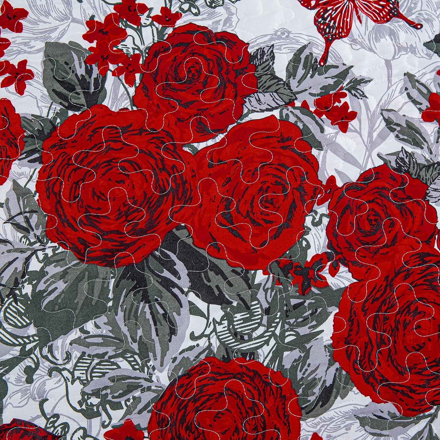 Youthful Quilted coverlet and pillowcovers set: Fresh and Modern - Queen size V745-MAC090398Q13U