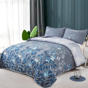 Nostalgic Quilted coverlet and pillowcovers set: Classic and Timeless - Queen size V745-MAC090405Q13U