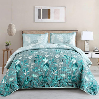 Crafted Quilted Bedspread and Pillowcases Set: A Testament to Elegance - Queen size V745-MAC090452Q13U
