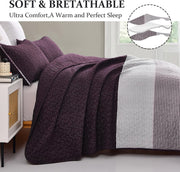 Radiant Quilted coverlet and pillowcovers set: Brighten Any Room - Queen size V745-MAC090478Q13U