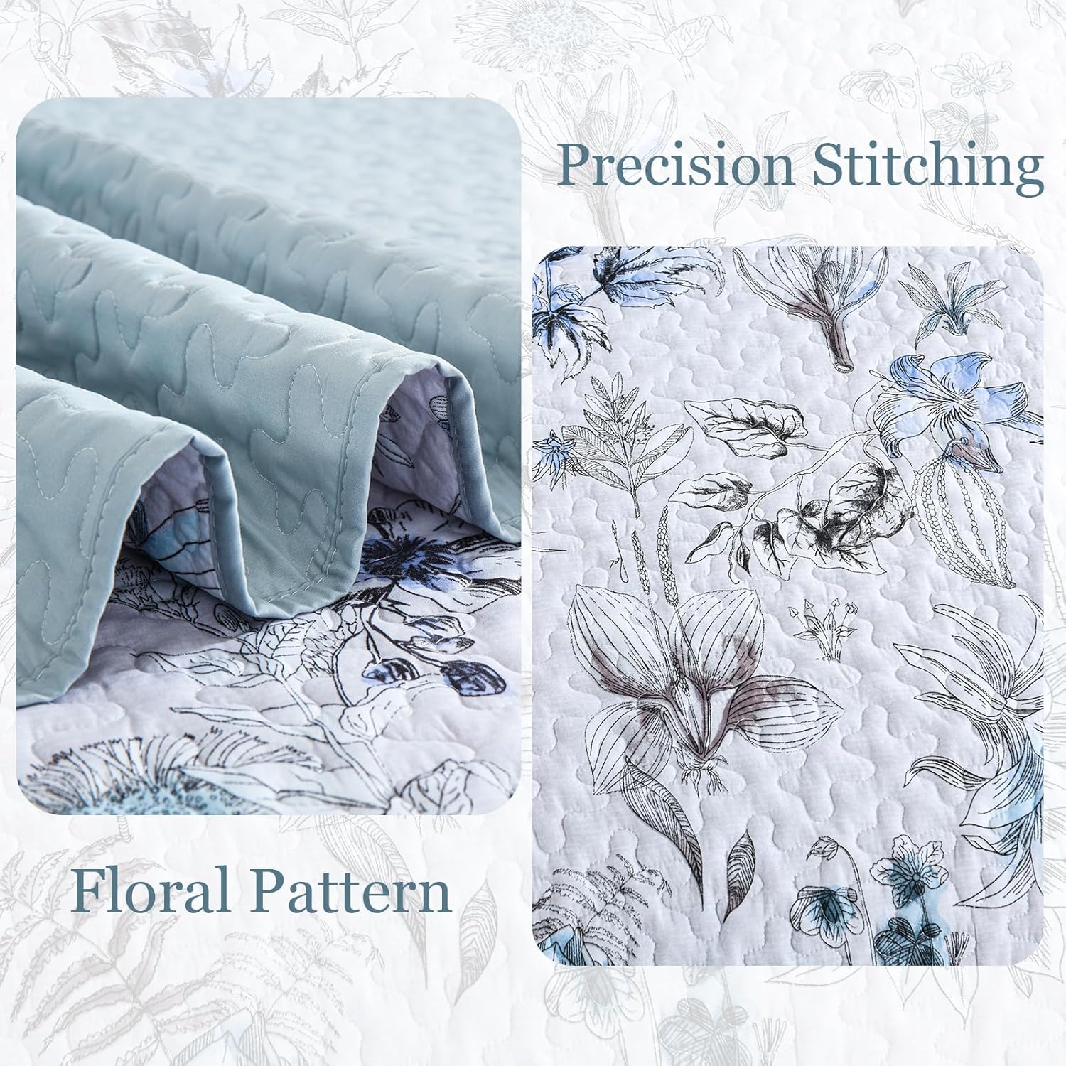 Yearning Quilted coverlet and pillowcovers set: For a Better Night's Sleep - Queen size V745-MAC090518Q13U