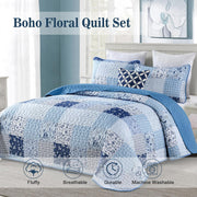 Charming Quilted coverlet and pillowcovers set: Timeless Appeal - Queen size V745-MAC090522Q13U