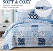 Charming Quilted coverlet and pillowcovers set: Timeless Appeal - Queen size V745-MAC090522Q13U