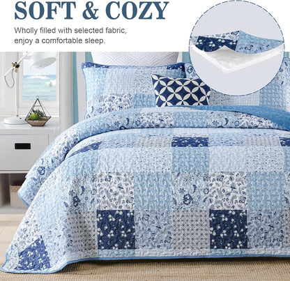 Charming Quilted coverlet and pillowcovers set: Timeless Appeal - Queen size V745-MAC090522Q13U