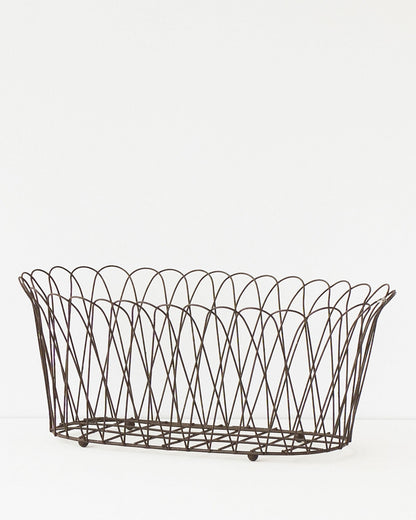 casa-verde-wire-planter-alfabia-double-rust V758-CV05067R