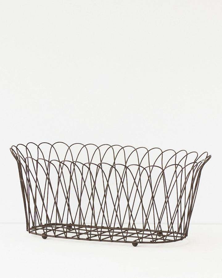 casa-verde-wire-planter-alfabia-double-rust V758-CV05067R