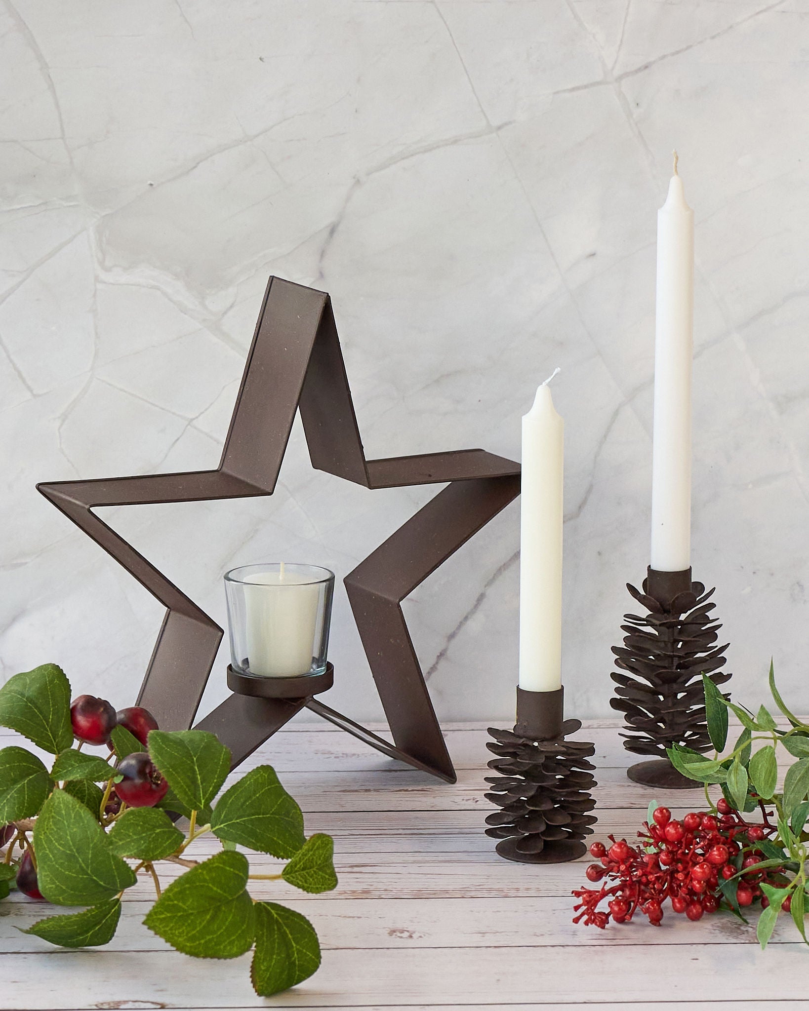 casa-verde-shaker-star-with-votive-rust-29-x-5-x-27cm V758-CV05151