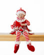 CHRISTMAS CANDY STRIPE BOY ELF RD/WH 65CM V758-X3544