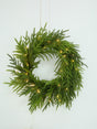 PINE WREATH WITH LED USB POWERED 61CM V758-X3610