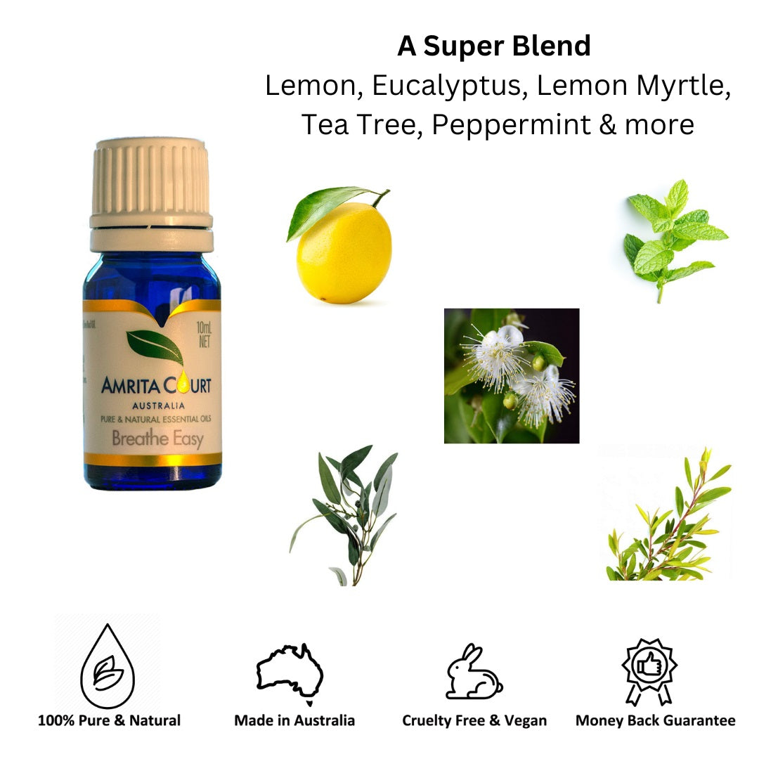 Amrita Court Pure and Essential Oils Breathe Easy 10ml V760-A-1