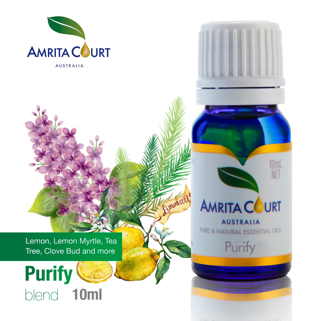 Amrita Court Pure and Essential Oils Purify 10ml V760-A-2
