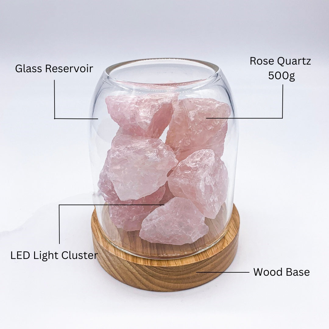 Aurora Crystal Diffuser - Rose Quartz V760-CGL-1
